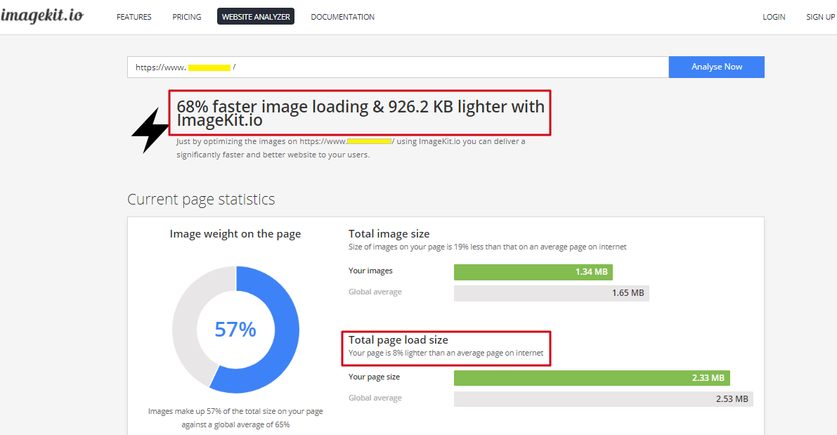 Здесь вы можете увидеть, что Оптимизация изображения также является одним из предложений по улучшению скорости загрузки страницы