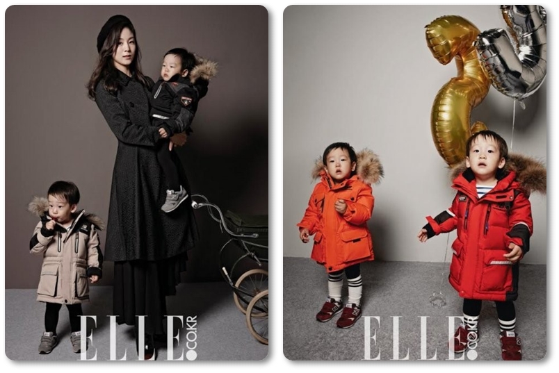 Идея этой фотосессии - «Возвращение суперженщины», где помимо семьи Ли есть актриса Юнг Хе Янг, мать четверых детей и музыкант Шон