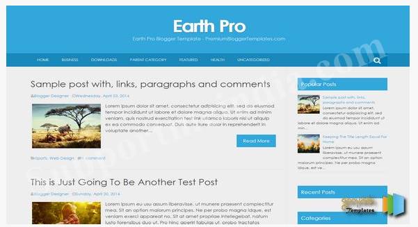 Планета Земля Про Шаблон Blogger