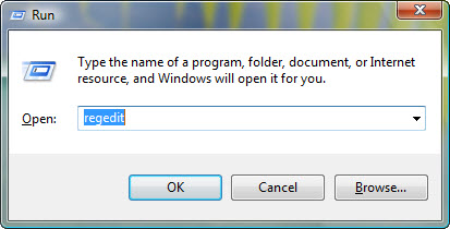 Удерживайте клавиши Windows и R, чтобы открыть команду «Выполнить», введите regedit в поле и нажмите «ОК»